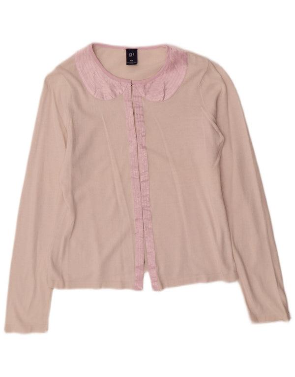 Γυναικείο πουλόβερ Gap Crop Cardigan UK 12 Βαμβακερό μεσαίο ροζ χρώμα