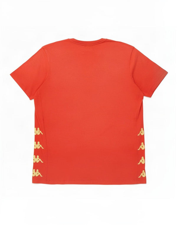 Ανδρικό γραφικό T-Shirt Kappa Top 2XL Κόκκινο βαμβακερό
