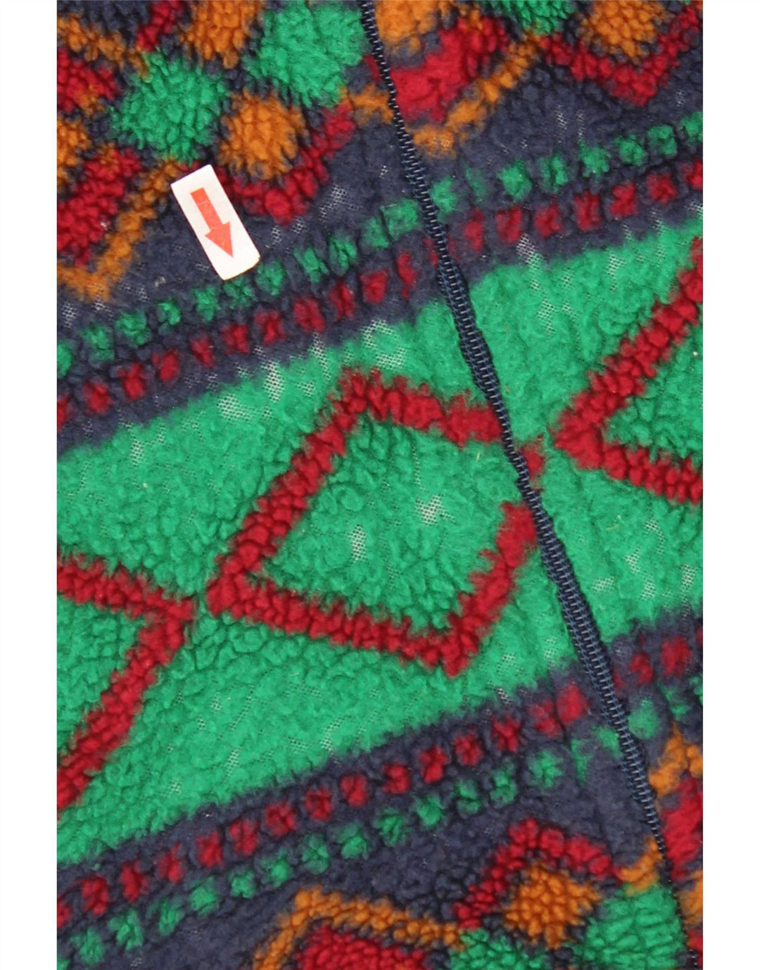 Vintage Ανδρικό Fleece Jacket UK 42 XL Πολύχρωμο Γεωμετρικό