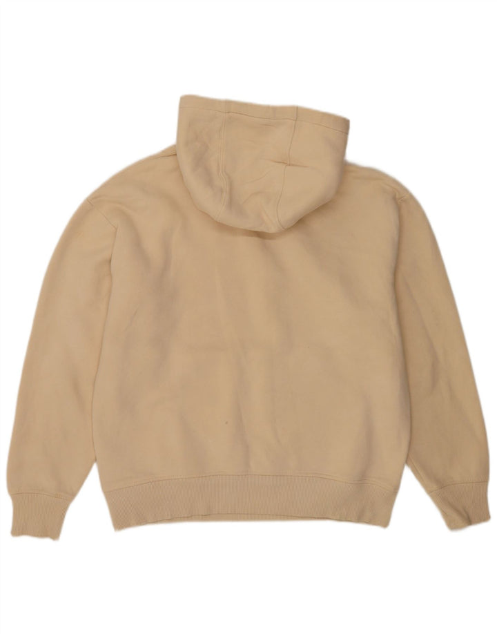 Zara Ανδρικό Hoodie Jumper Μεσαίο Μπεζ βαμβακερό