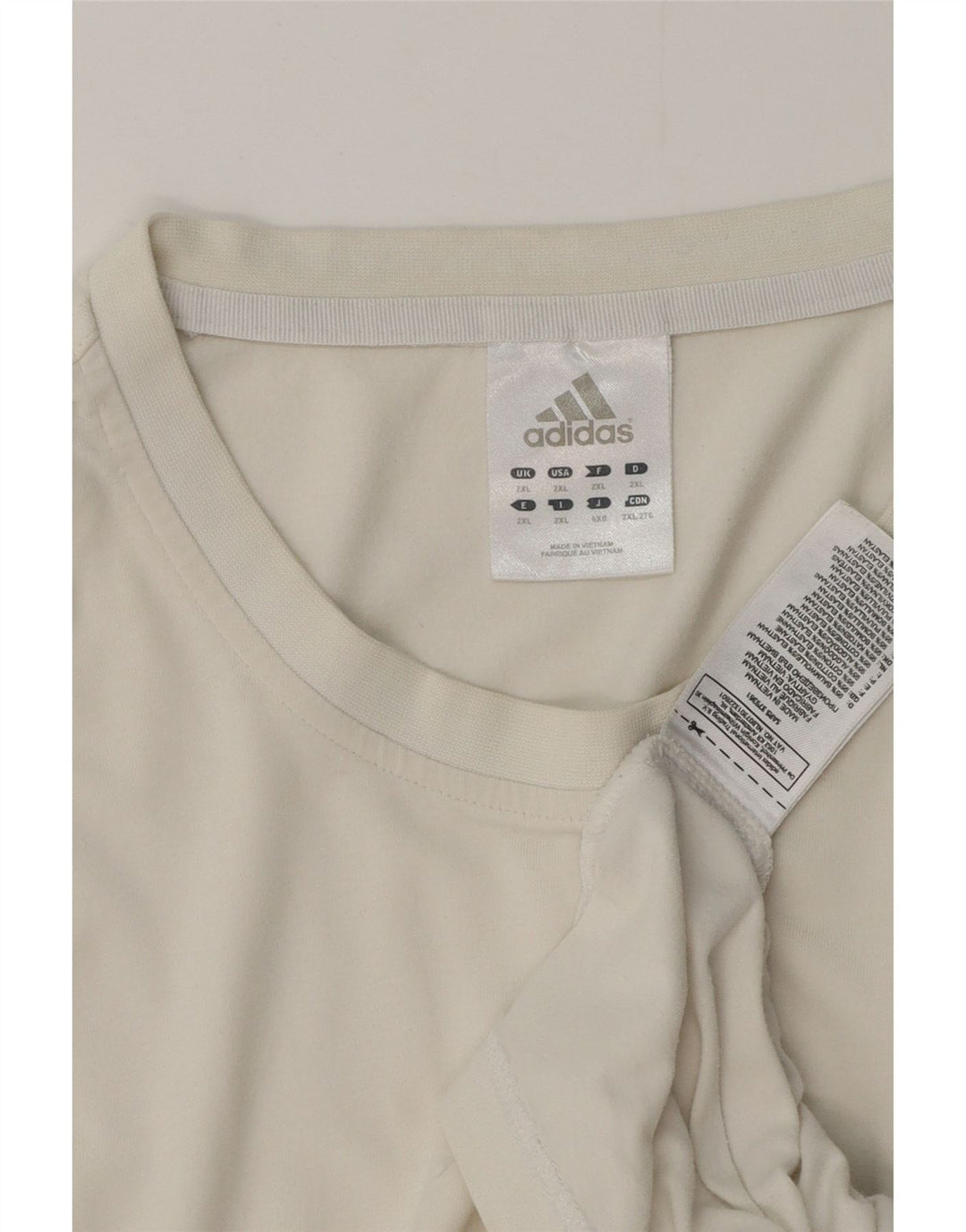 Ανδρικό T-Shirt Adidas Top 2XL Λευκό βαμβακερό