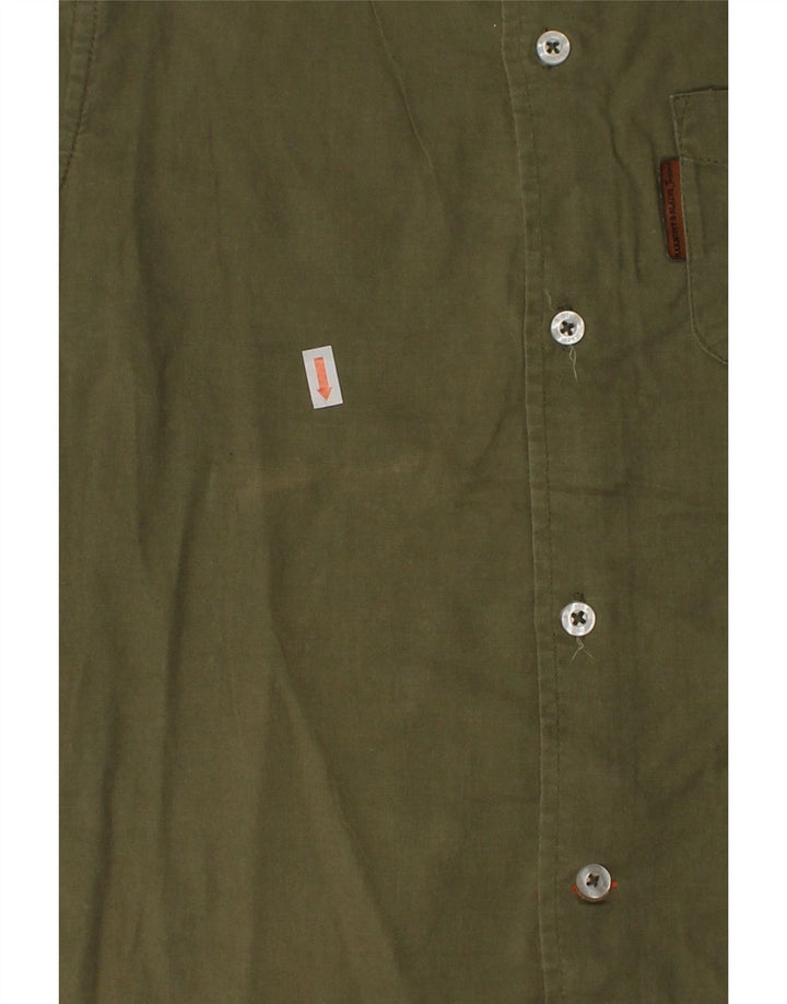 HARMONT & BLAINE Boys Slim Fit Short Sleeve Shirt 5-6 Years Green Cotton | Vintage Harmont & Blaine | Thrift | Second-Hand Harmont & Blaine | Used Clothing | Messina Hembry 