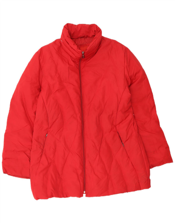 Esprit Γυναικείο μπουφάν με επένδυση UK 18 XL κόκκινο πολυεστέρα