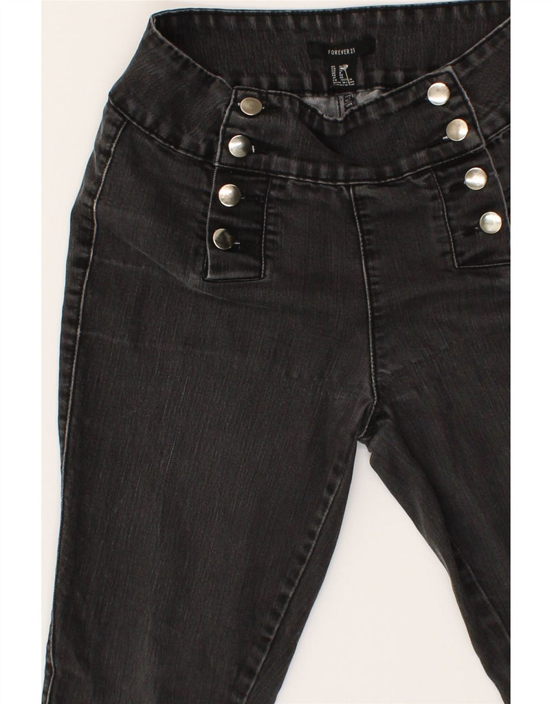 FOREVER 21 Womens Skinny Jeans W26 L28 Black Cotton Vintage Forever 21 and Second-Hand Forever 21 from Messina Hembry 