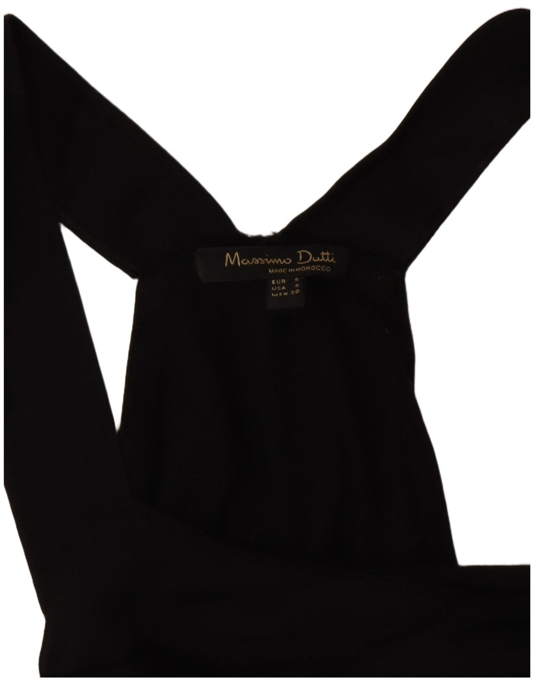 Massimo Dutti Γυναικείο Αμάνικο Maxi Φόρεμα UK 10 Small Black