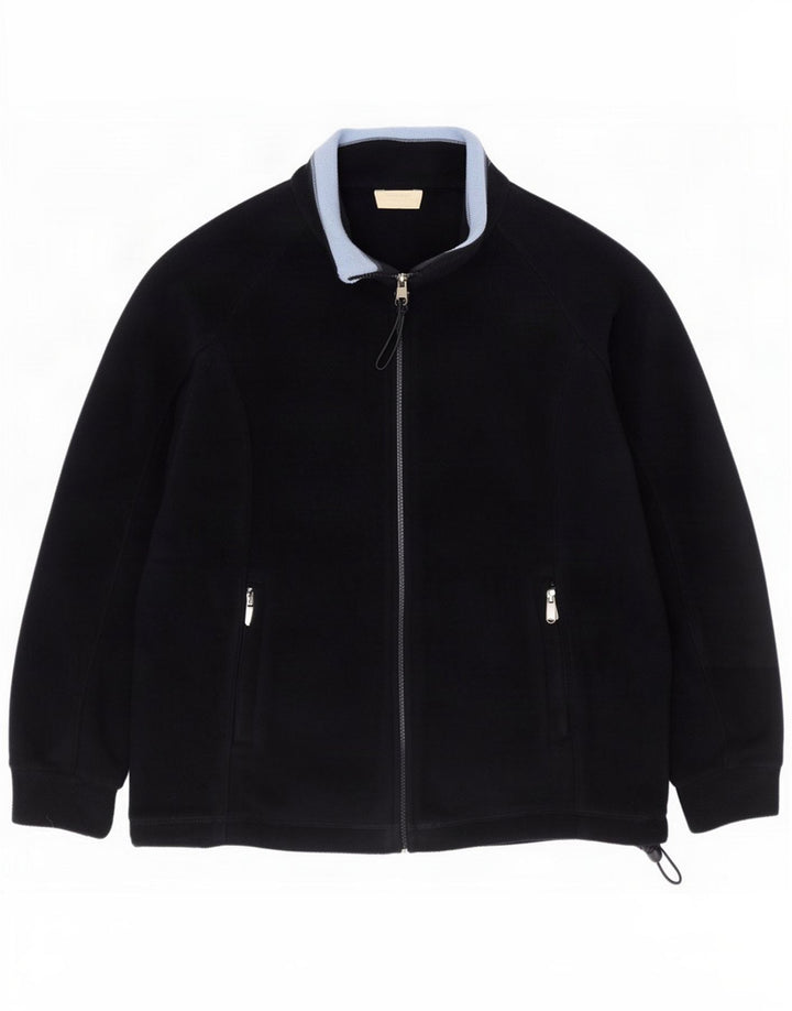 Γυναικείο Fleece Jacket Marks & Spencer UK 14 Large Navy Blue Polyester