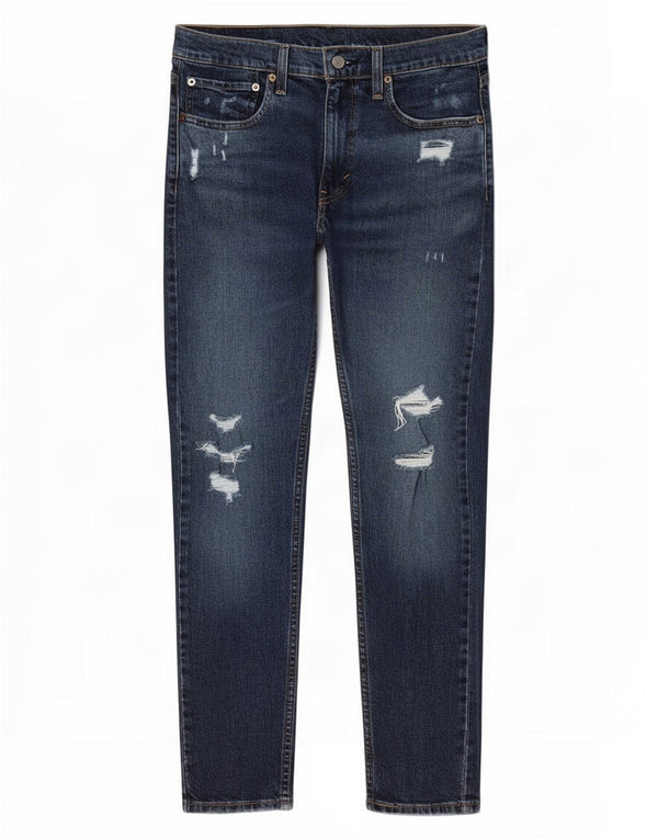 Levi's Mens 519 Slim Jeans W32 L30 Navy Blue Cotton