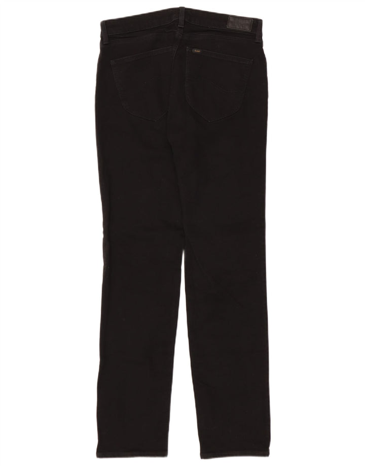 Lee Womens Marion Straight Jeans W31 L33 Μαύρο βαμβακερό