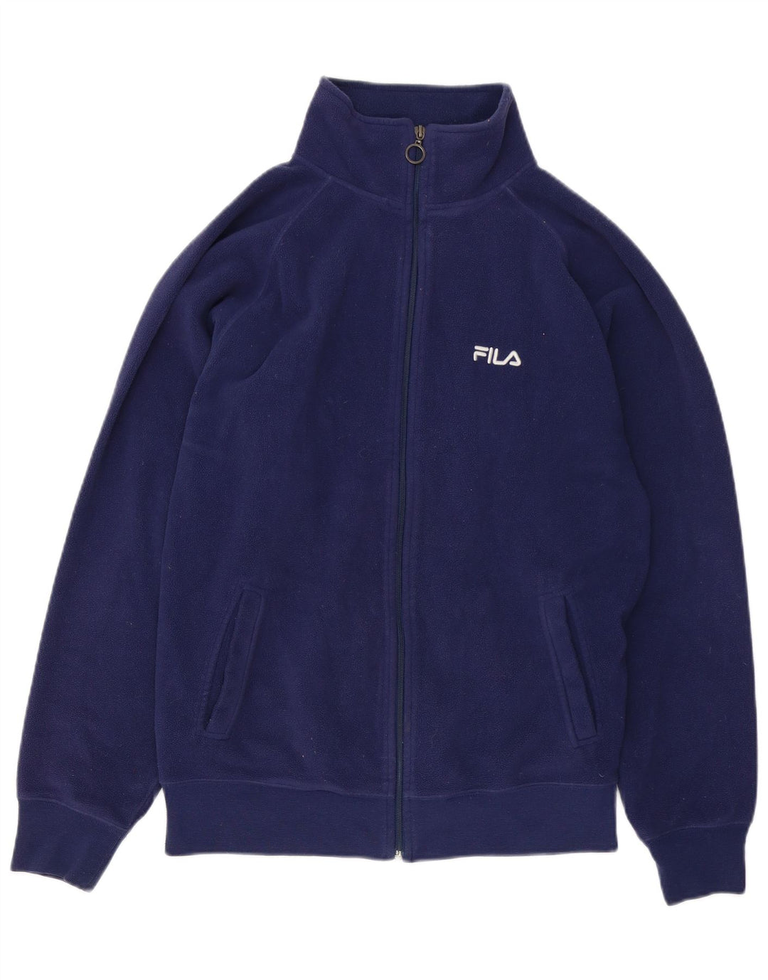 FILA Ανδρικό Fleece Jacket UK 36 Small Navy Blue Polyester