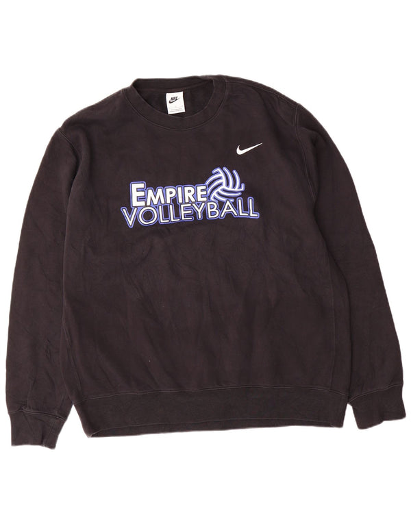 Ανδρικό γραφικό φούτερ Nike Empire Volleyball Jumper μεγάλο μαύρο βαμβακερό