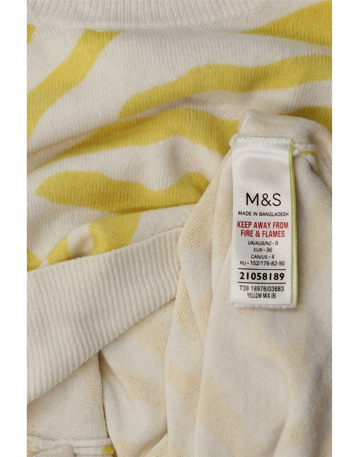 Marks & Spencer Γυναικείο πουλόβερ με λαιμόκαυστο UK 8 Small Yellow