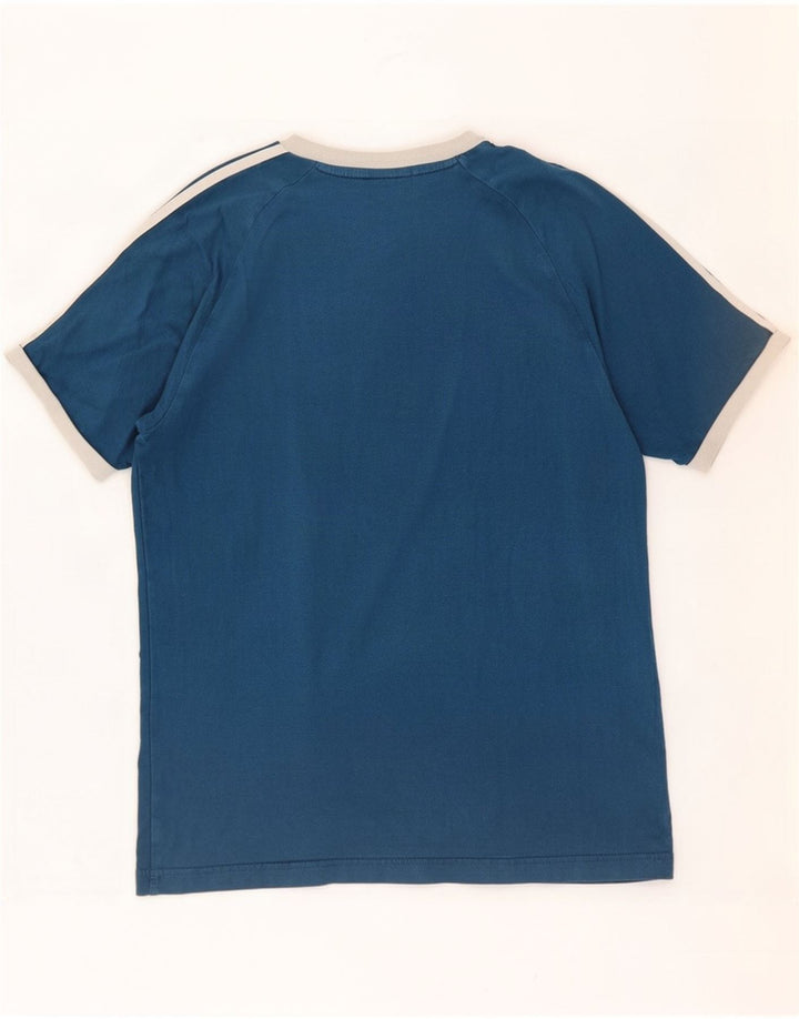 Ανδρικό T-Shirt Adidas Top από μεσαίο μπλε βαμβακερό