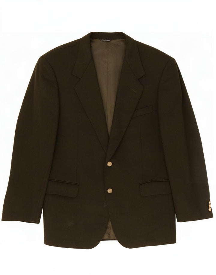 Vintage Ανδρικό Μπουφάν Blazer IT 52 XL Χακί Μαλλί