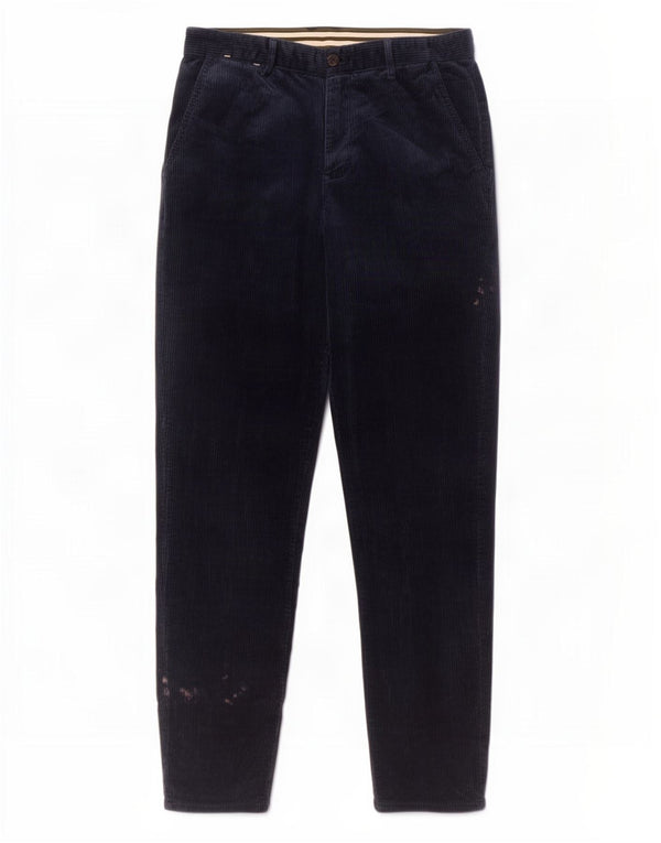 Zara Ανδρικό κωνικό κοτλέ παντελόνι EU 36 XS W29 L28 Navy Blue