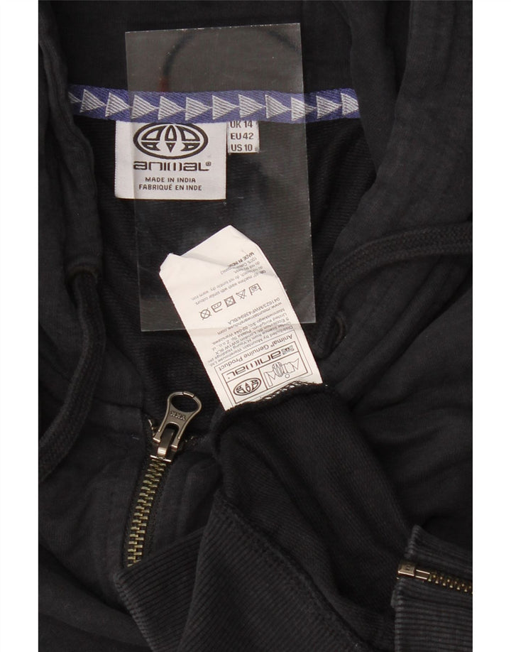 Γυναικείο πουλόβερ με κουκούλα ANIMAL UK 14 μεγάλο μαύρο βαμβακερό