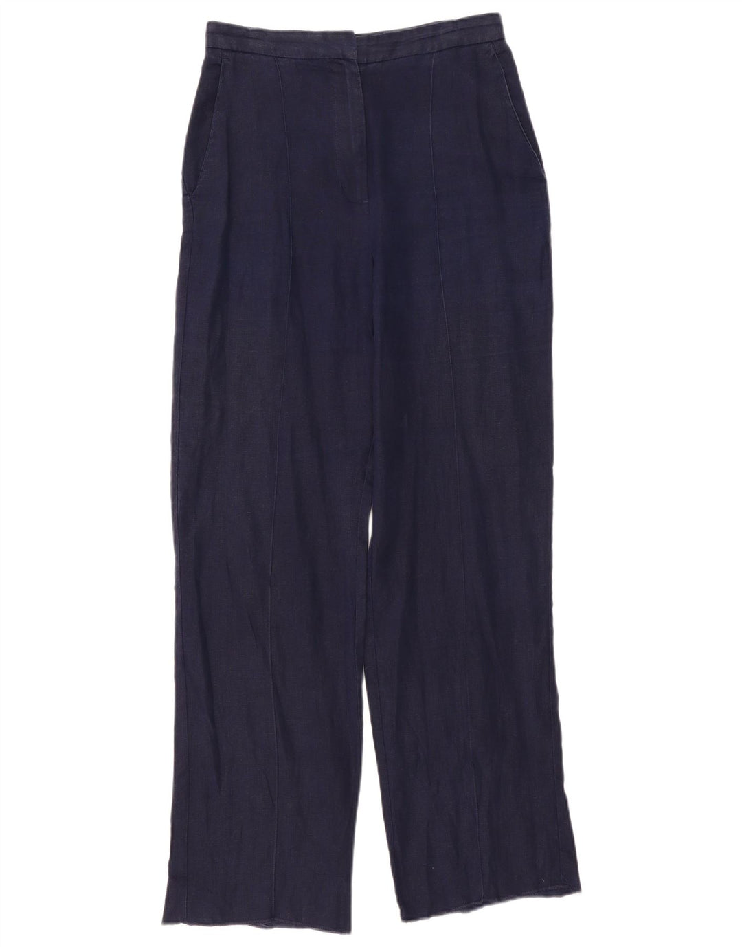Zara Γυναικείο ίσιο παντελόνι Chino Medium W30 L31 Navy Blue