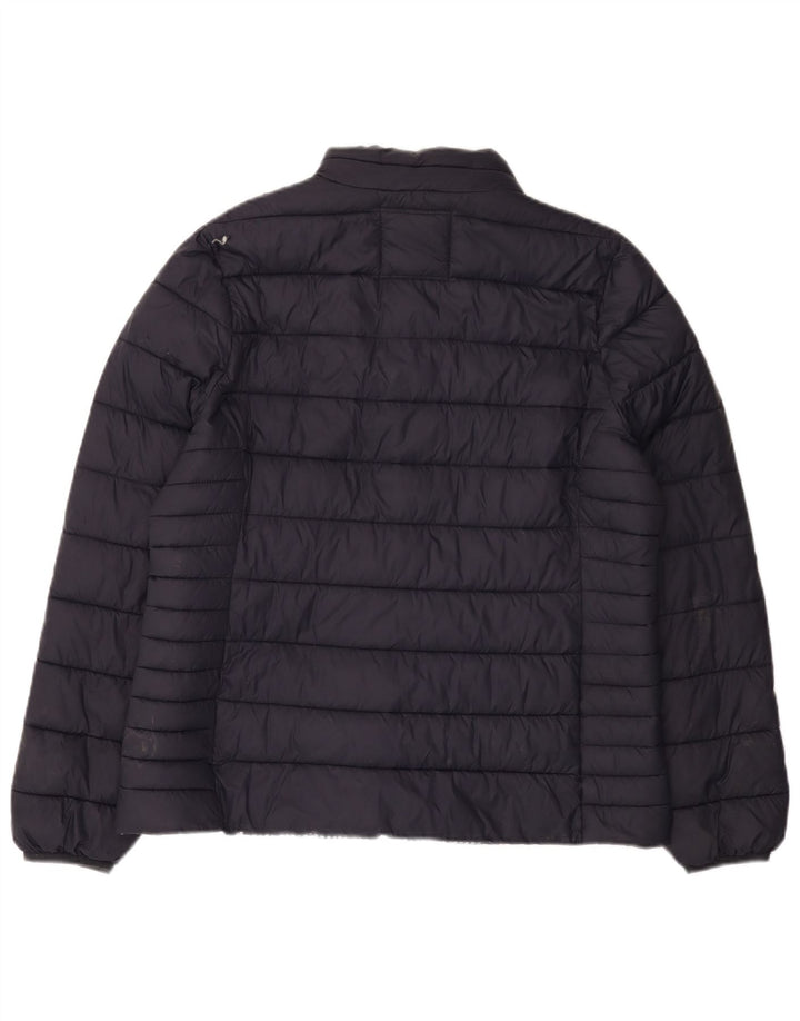 CREW CLOTHING Γυναικείο μπουφάν UK 16 Large Navy Blue Nylon