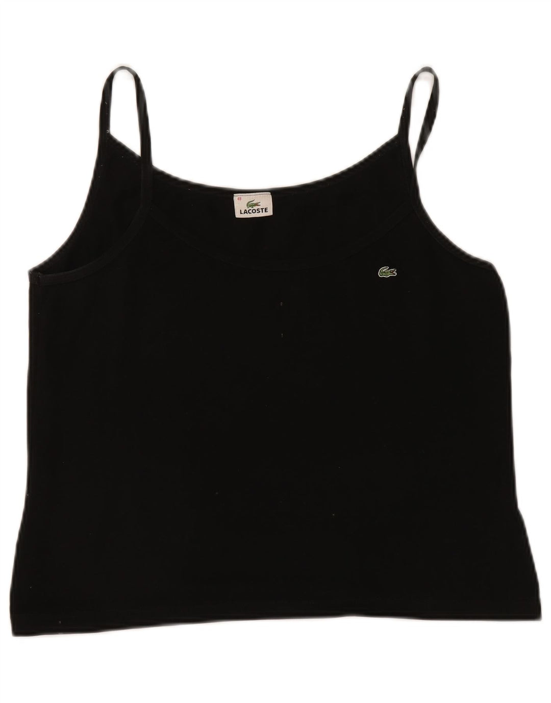 Lacoste Γυναικείο Cami Top Size 48 XL Μαύρο βαμβακερό