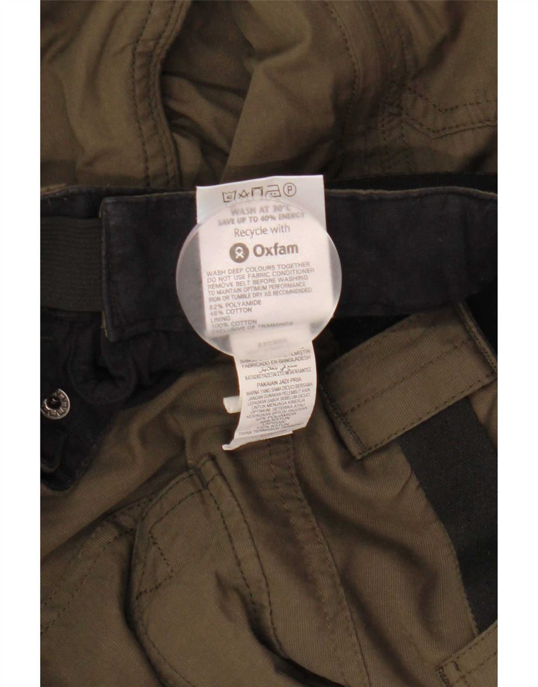 Marks & Spencer Ανδρικό Παντελόνι Μπλε Harbour Straight Cargo W36 L29 Khaki