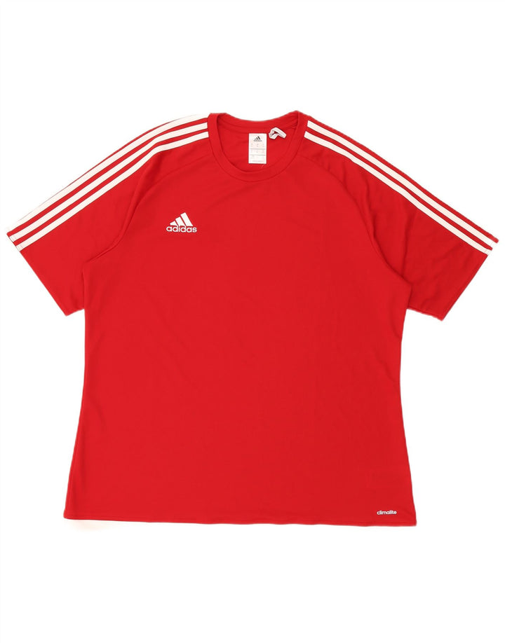 Adidas Ανδρικό T-Shirt Climalite Top XL Red Polyester