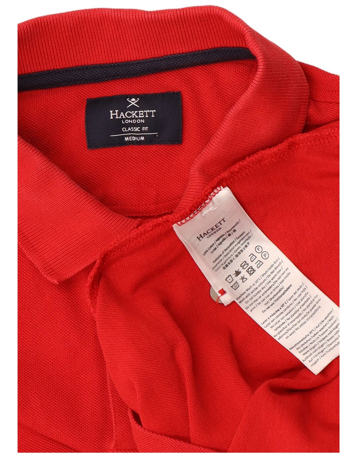Ανδρικό πουκάμισο πόλο Hackett Classic Fit, μεσαίο κόκκινο βαμβακερό