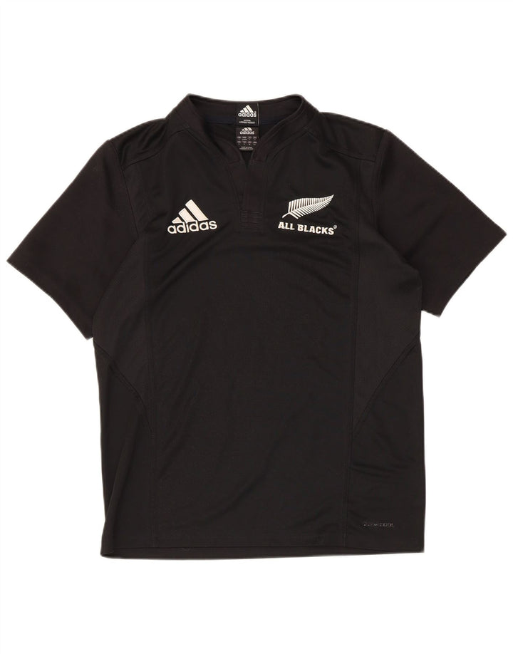 Γραφικό T-shirt Adidas Ανδρικό All Blacks Top Small Black Polyester