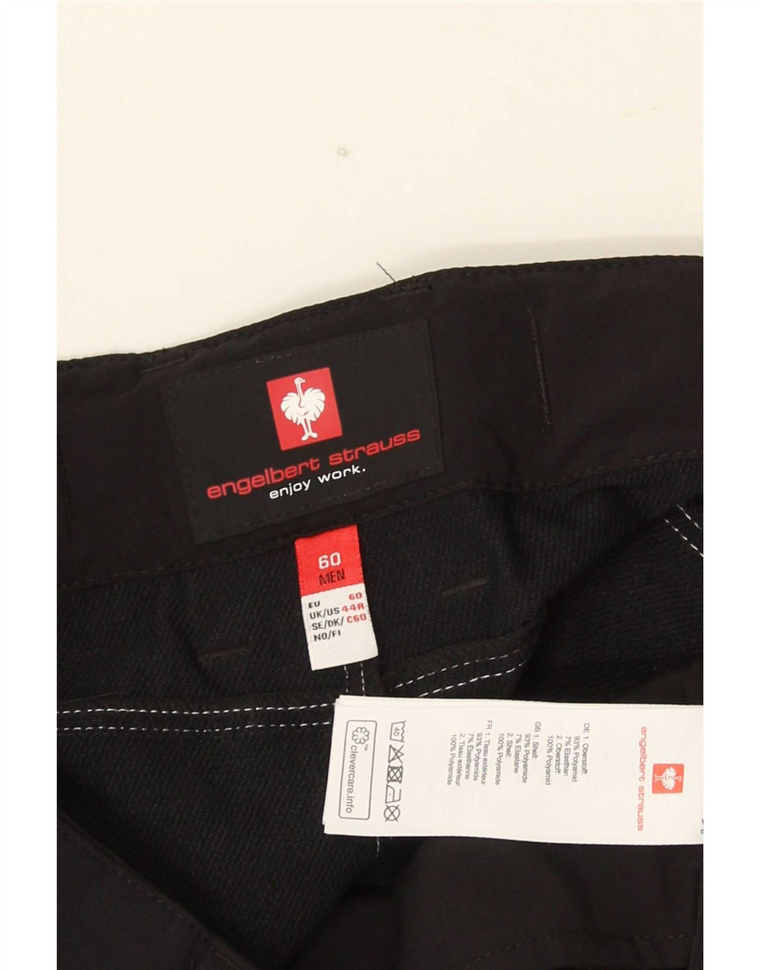 Ανδρικό σορτς Cargo Engelbert Strauss UK 44 2XL W40 Μαύρο Πολυαμίδιο