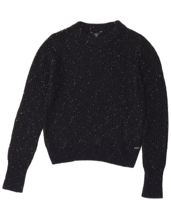 JOULES Γυναικείο πουλόβερ με λαιμό σκάφος UK 10 Small Navy Blue Flecked