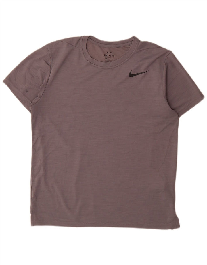Ανδρικό μπλουζάκι Nike Dri Fit Τοπ μεσαίου γκρι πολυεστέρας