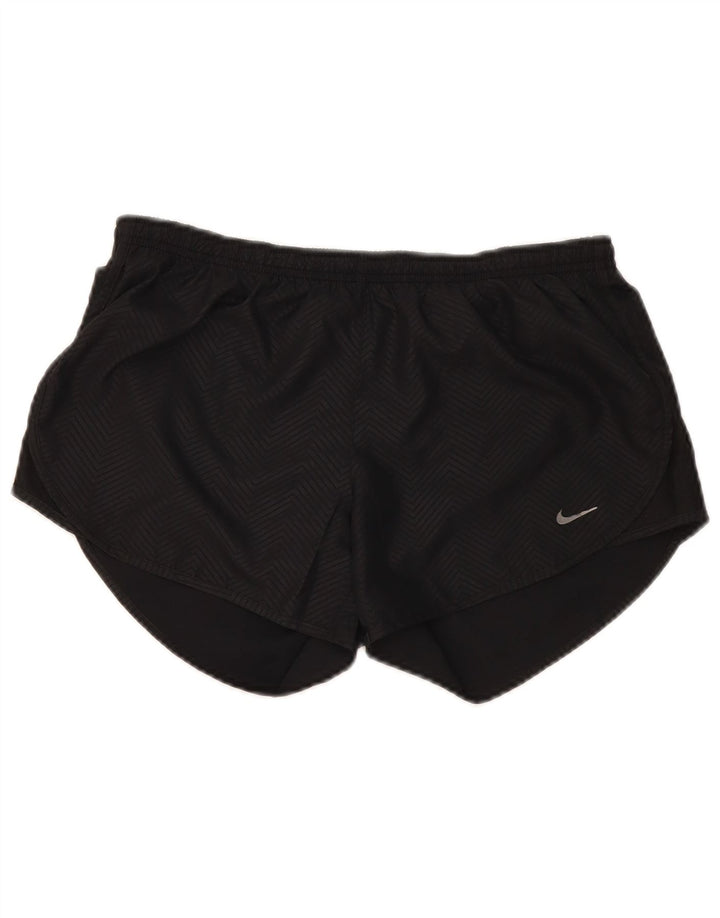 Γυναικείο αθλητικό σορτς Nike Dri Fit UK 14 μεσαίο μαύρο πολυεστέρας Chevron