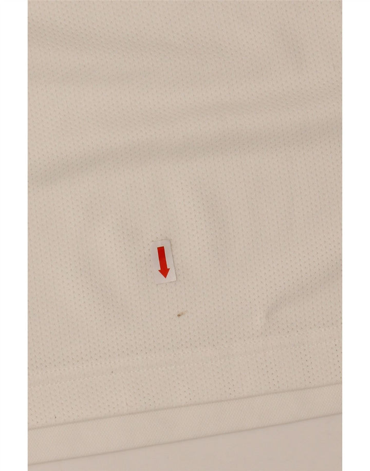 Ανδρικό μπλουζάκι πόλο NIKE UK 42/44 Μεγάλο λευκό χρώμα πολυεστέρα