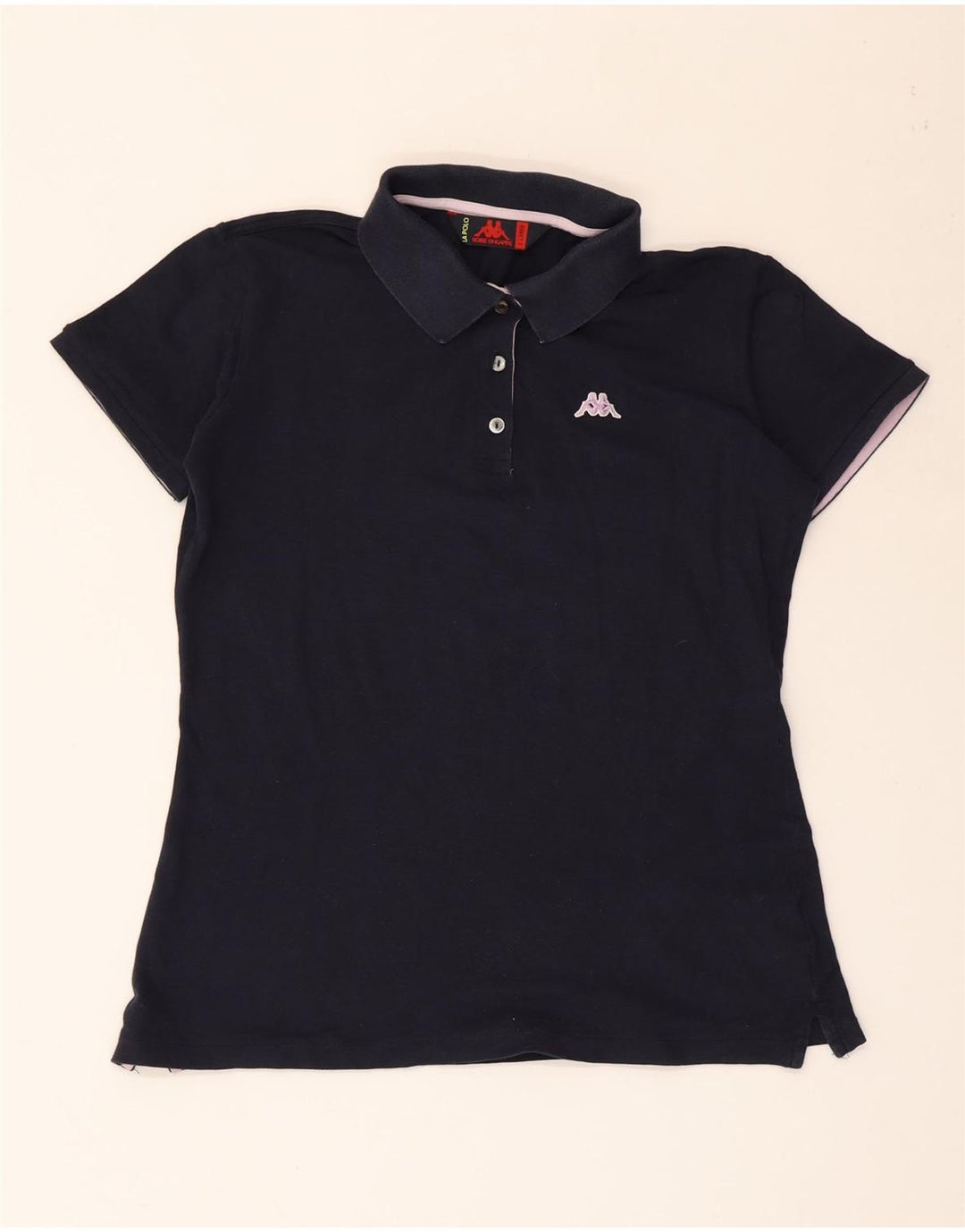 KAPPA Girls Polo πουκάμισο 13-14 ετών XL Navy Blue Cotton
