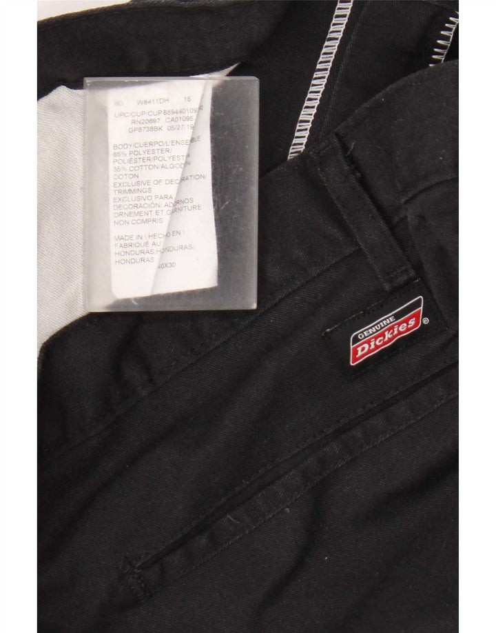 Ανδρικό ίσιο παντελόνι Cargo Dickies W40 L30 Μαύρο πολυεστέρα
