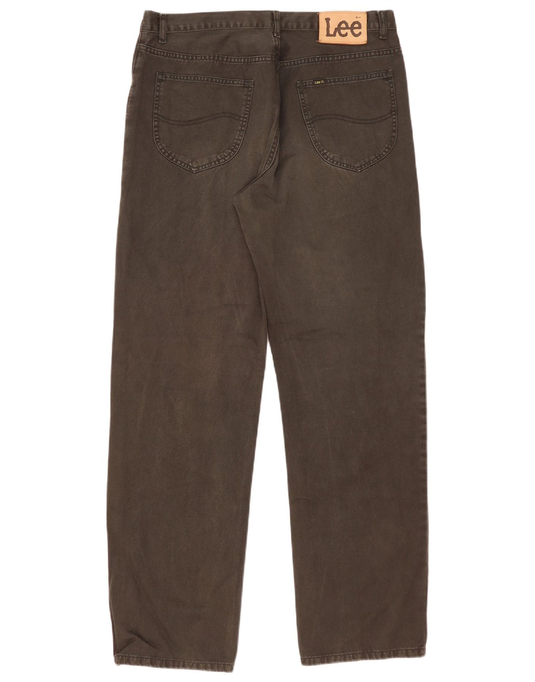 Lee Mens Straight Jeans W34 L32 Μαύρο βαμβακερό