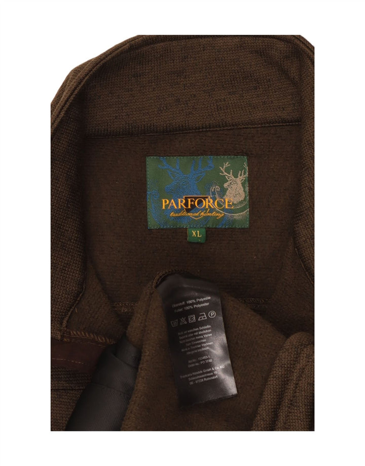 Ανδρική φόρμα PARFORCE Top Jacket XL Καφέ Πολυεστέρας