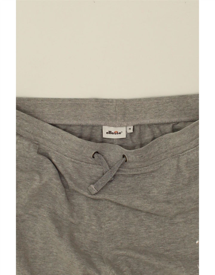 ELLESSE Mens Graphic Sport Shorts Medium  Grey Flecked Cotton Vintage Ellesse and Second-Hand Ellesse from Messina Hembry 