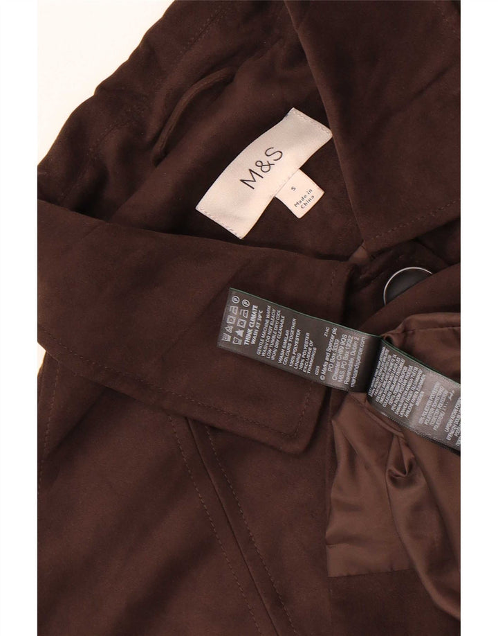 Marks & Spencer Γυναικείο μπουφάν blazer UK 10 Small Brown Polyester