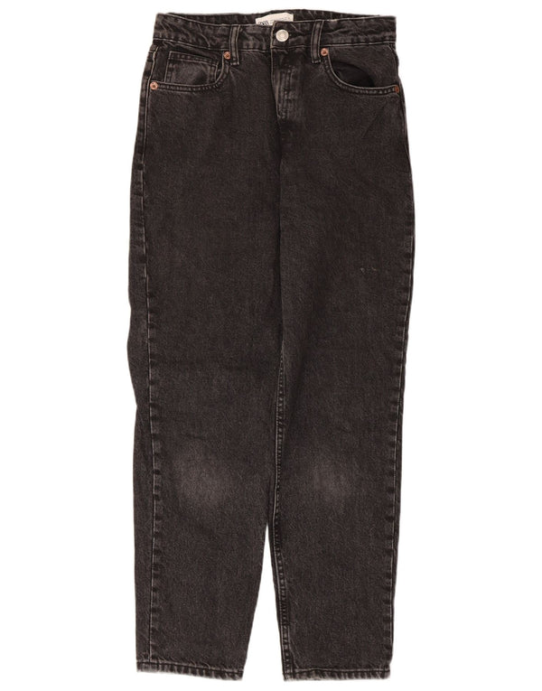 Zara γυναικείο ψηλόμεσο τζιν EU 38 Small W28 L27 μαύρο βαμβακερό