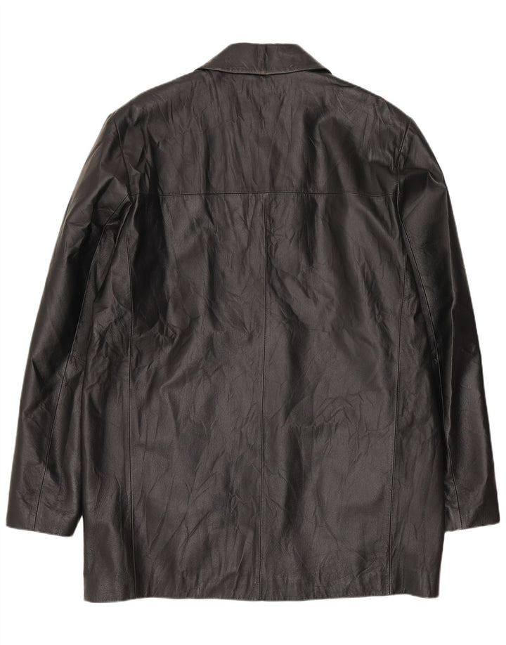 CONBIPEL Ανδρικό Δερμάτινο Παλτό IT 50 Large Μαύρο Δερμάτινο