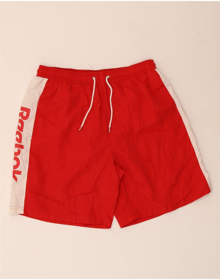 Ανδρικά γραφικά σορτς κολύμβησης Reebok XL Red Colourblock