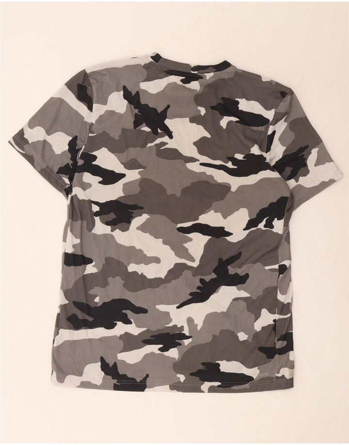 Adidas Ανδρικό T-Shirt Climalite Top Large Grey Camouflage Polyester
