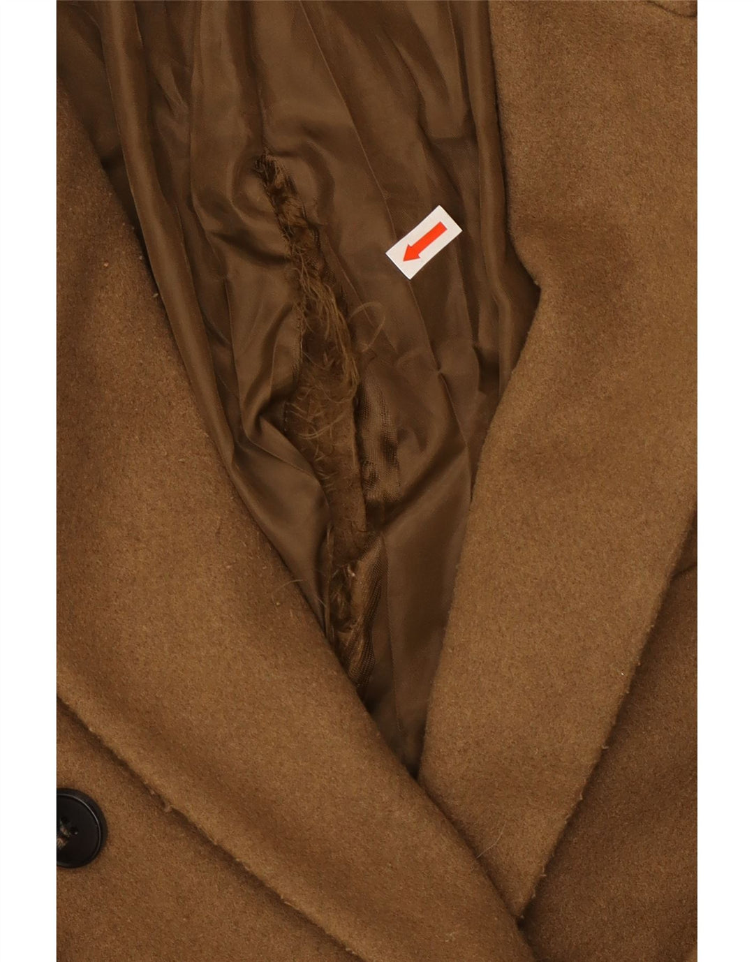 Topshop Γυναικείο Petite Oversized Παλτό με διπλό στήθος UK 4 XS καφέ