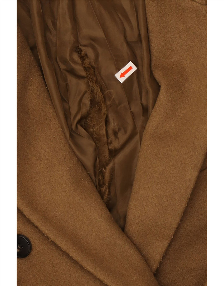 Topshop Γυναικείο Petite Oversized Παλτό με διπλό στήθος UK 4 XS καφέ