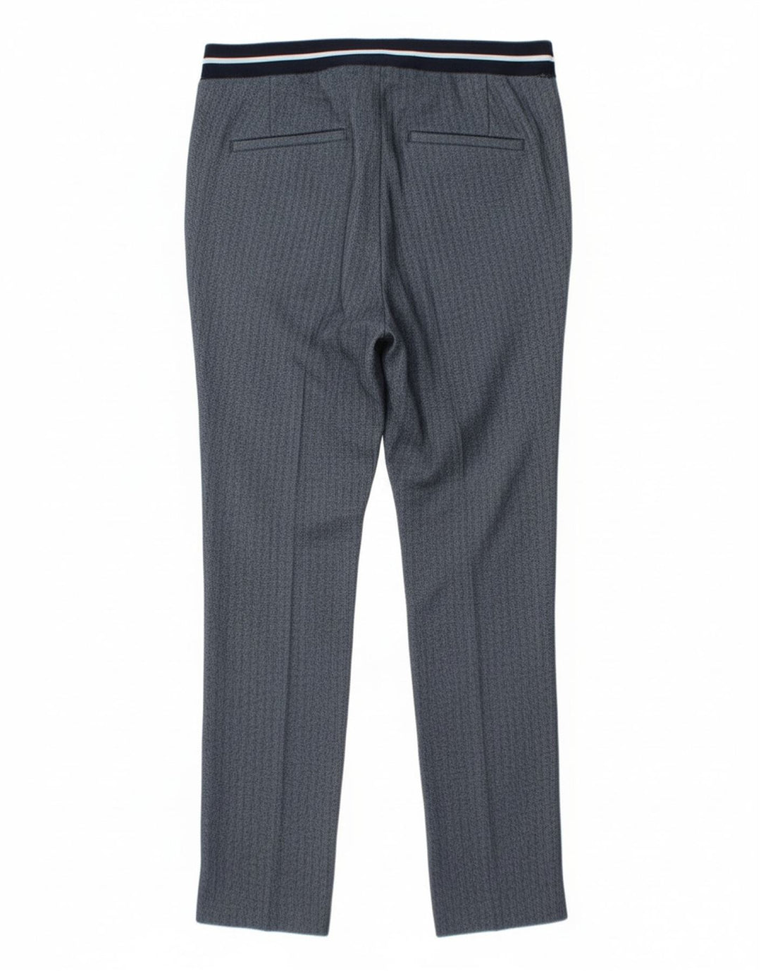 Zara Γυναικείο Slim παντελόνι Chino Μικρό W26 L27 Μπλε πολυεστέρας ψαροκόκκαλο