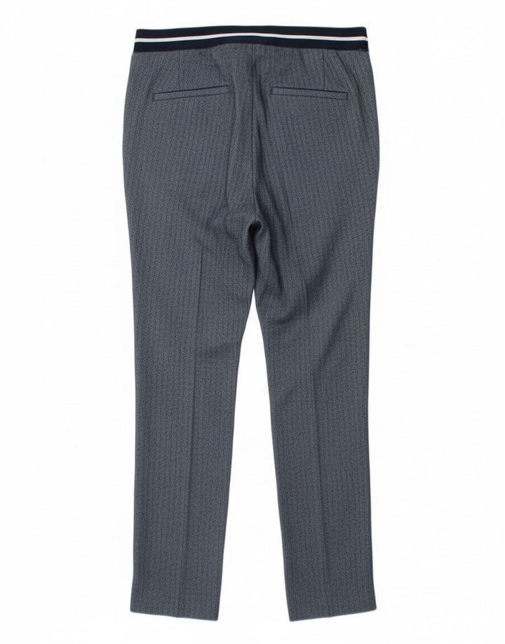 Zara Γυναικείο Slim παντελόνι Chino Μικρό W26 L27 Μπλε πολυεστέρας ψαροκόκκαλο