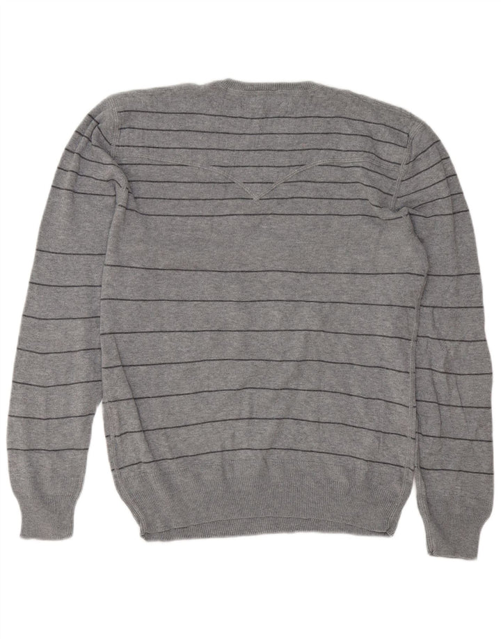 Ανδρικό πουλόβερ Levi's Crew Neck Jumper Βαμβακερό μεσαίο γκρι ριγέ