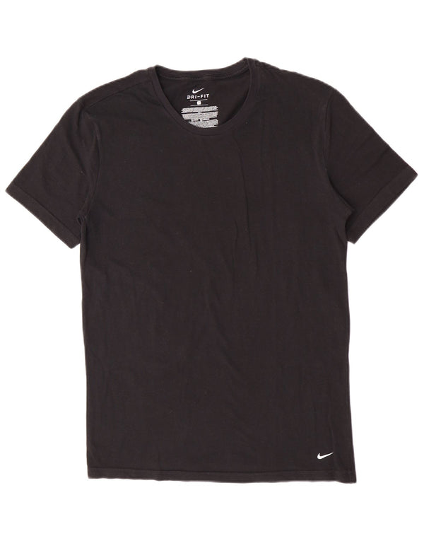 Ανδρικό T-Shirt Nike Dri Fit, μεσαίο μαύρο βαμβακερό
