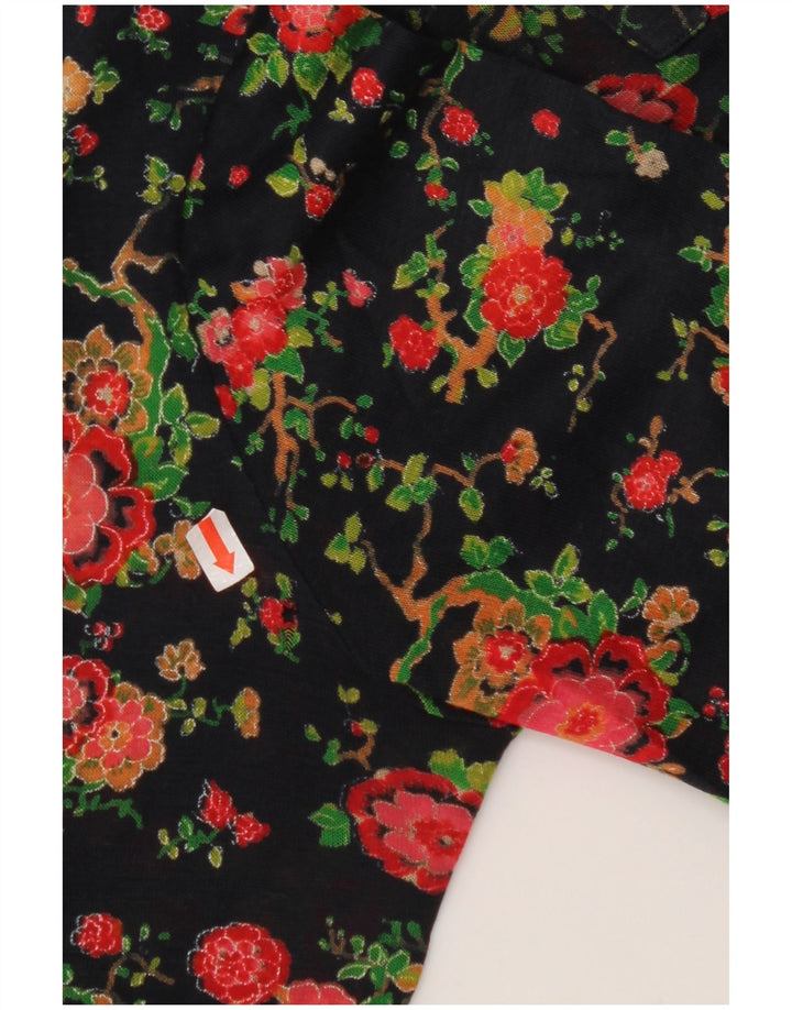 AMBASSADOR Γυναικείο πουκάμισο UK 10 Small Navy Blue Floral