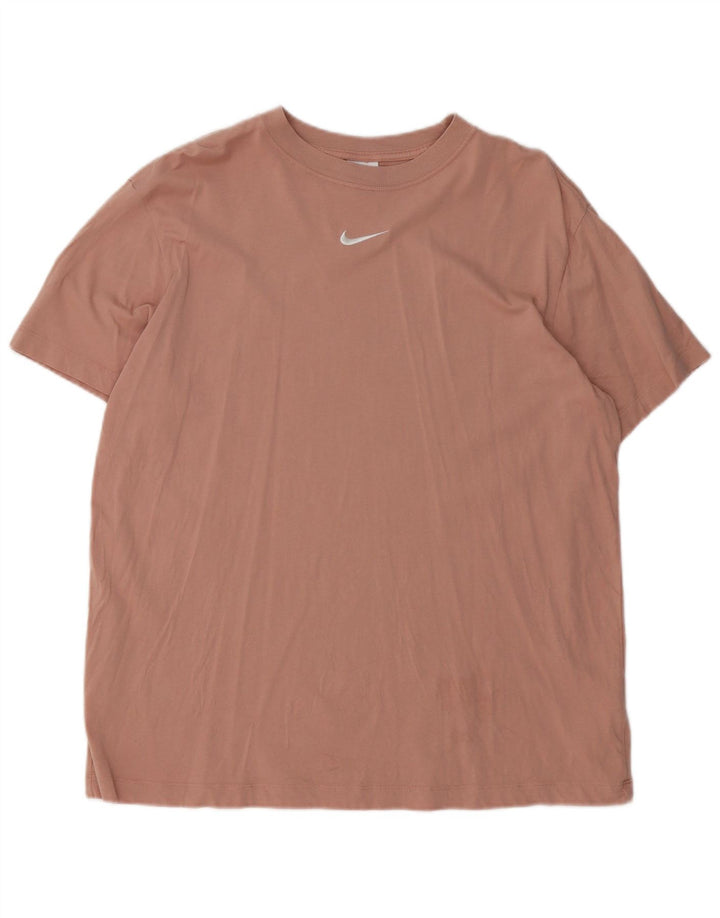 Ανδρικό μπλουζάκι Nike με χαλαρή εφαρμογή, μεσαίο ροζ βαμβακερό