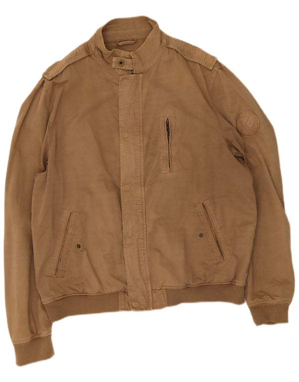 Ανδρικό μπουφάν Avirex Bomber UK 46 2XL Καφέ Βαμβακερό